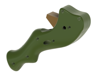 CAD 3D Design Skateboard Hand Held Controller